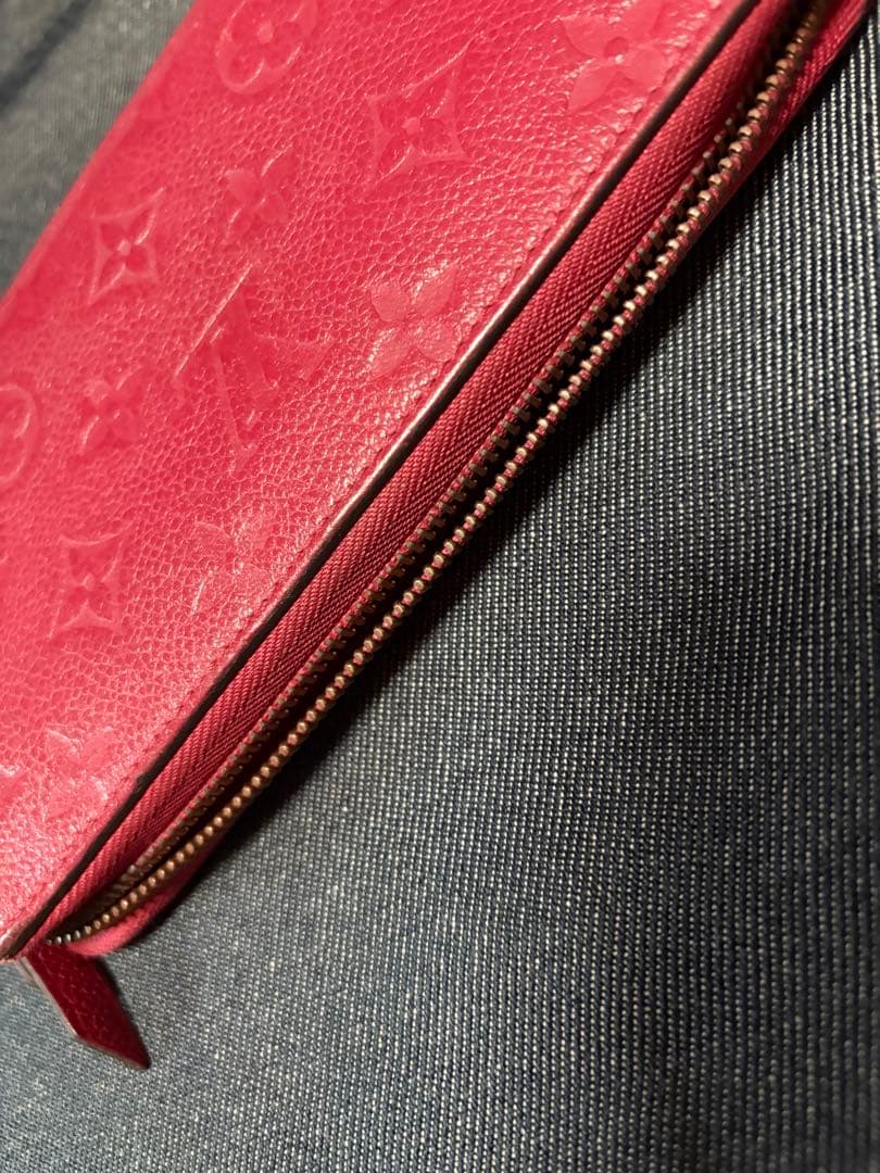 Louis Vuitton ピンクレザー 長財布