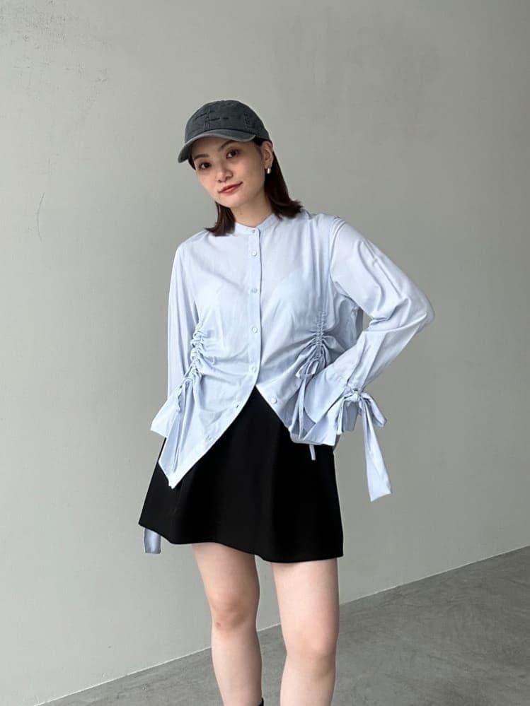 【ブラックM完売】 ココディール 新品タグ付 タックキュロットスカート