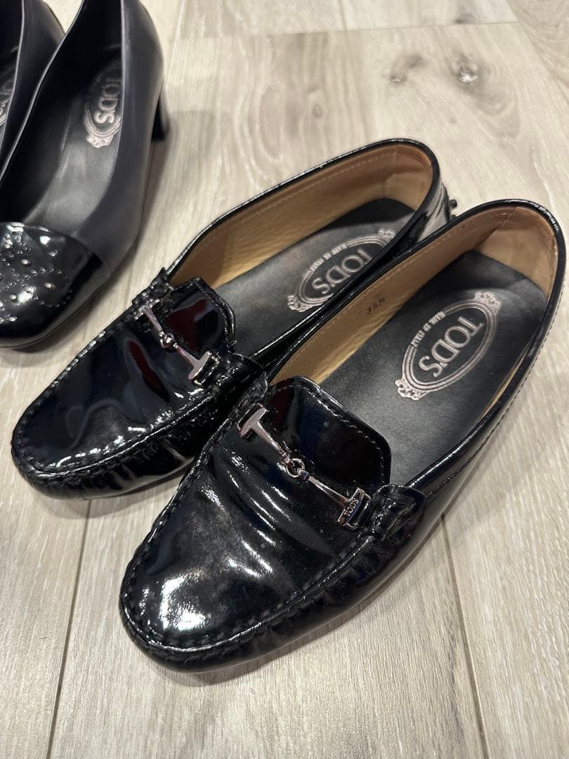 TOD'S ブラック ローファー・パンプス　セット