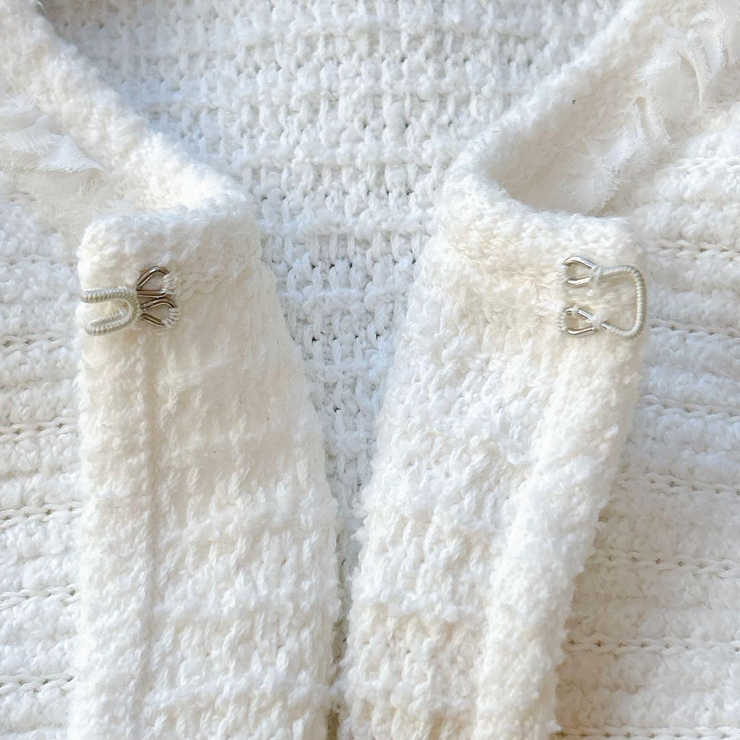 美品✨ フォクシー ツイード ジャケット ロゴチャーム 希少サイズ 42