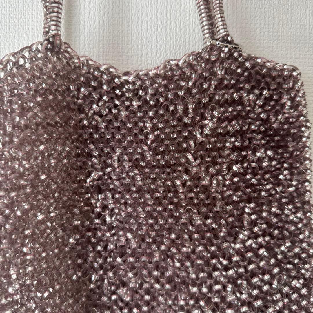 アンテプリマ　ハンドバッグ ピンクシルバー