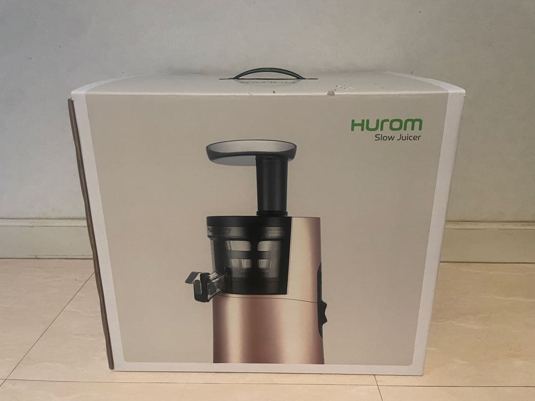 （美品）HUROM スロージューサー H-AA-WBA17 パールホワイト