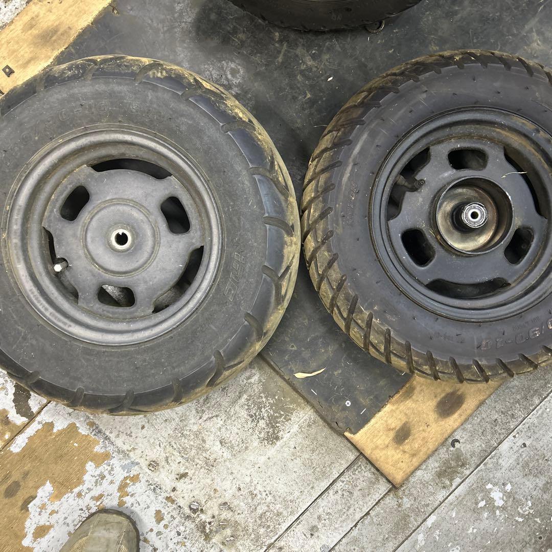 AF58 ズーマー　純正前後ホイールセット　流用やは補修ベースに