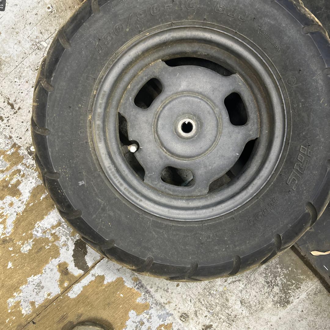 AF58 ズーマー　純正前後ホイールセット　流用やは補修ベースに