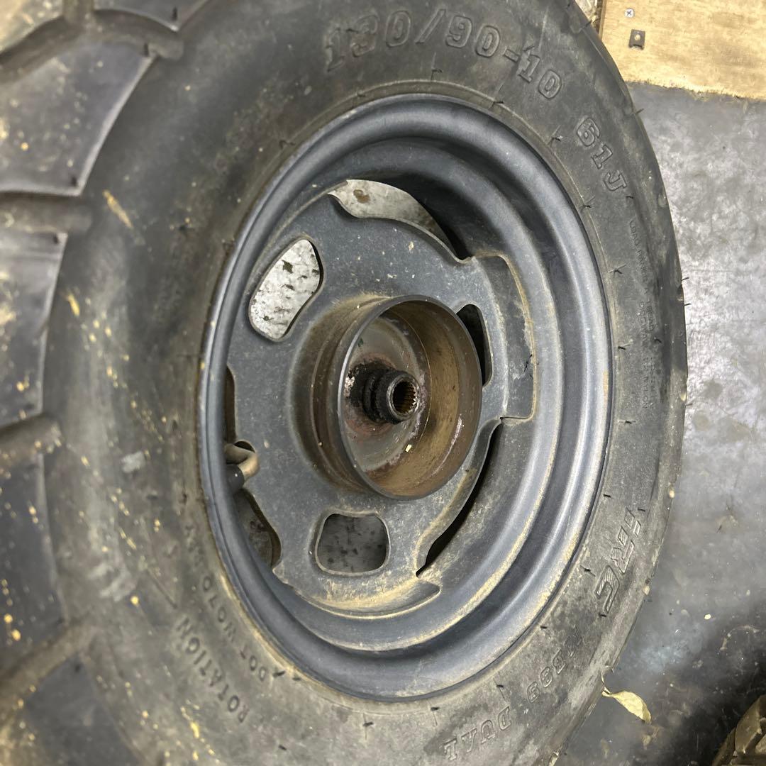 AF58 ズーマー　純正前後ホイールセット　流用やは補修ベースに