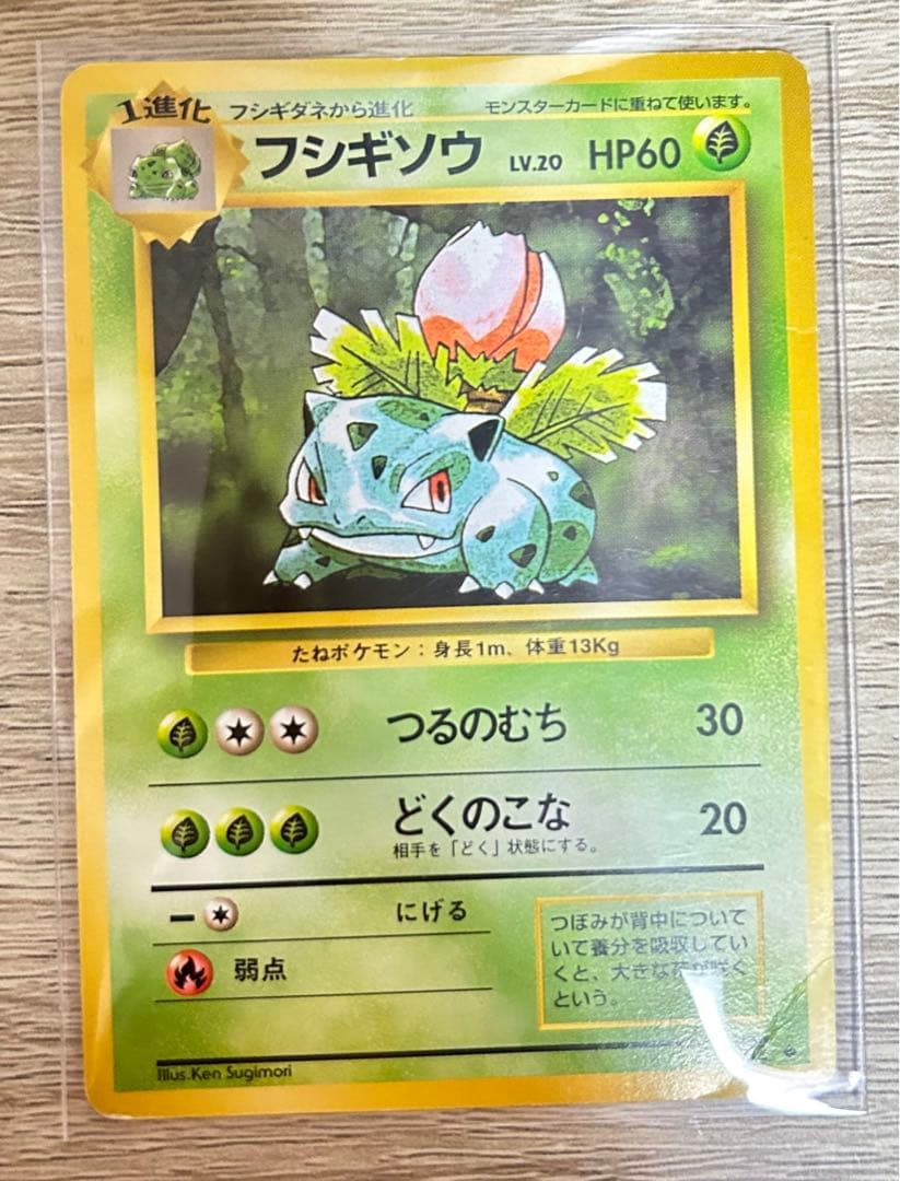 ポケモンカード　初版　旧裏　フシギダネ　フシギソウ　フシギバナ　3枚セット