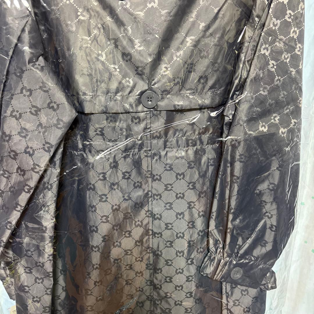 ミラ・ショーン ロゴジャガード レインコート グレー