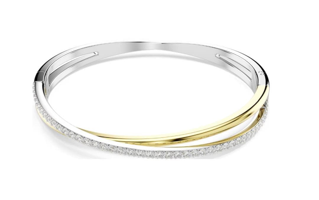 スワロフスキーSwarovski Hyperbola バングルラウンドカット M