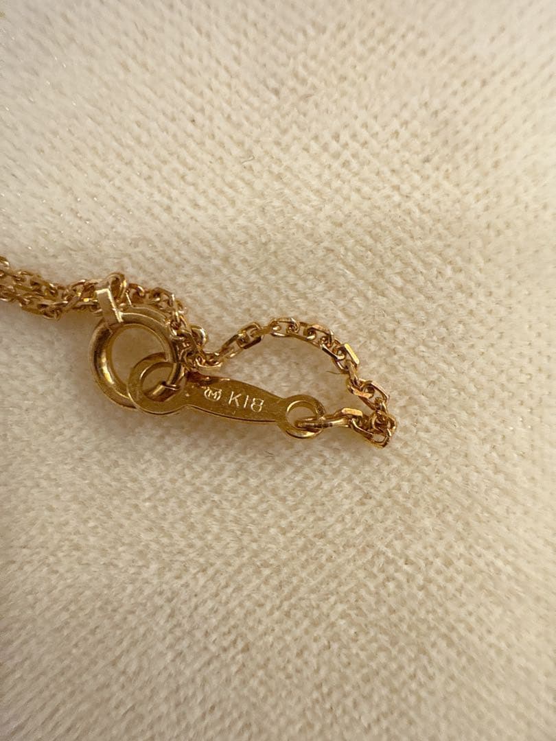 ミキモト K18YG アコヤ真珠 ペンダントネックレス 径約4.3-5.9mm