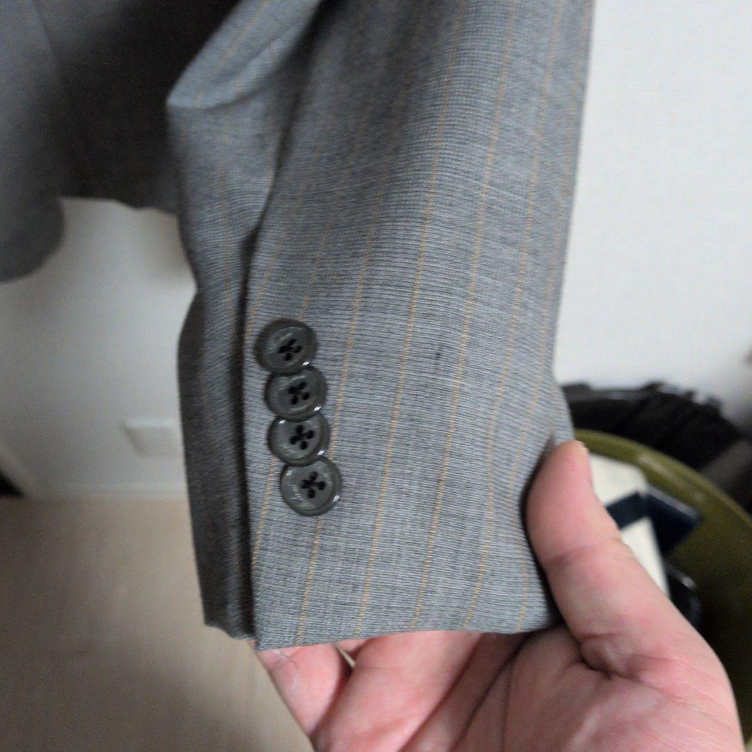 Belvest　グレー ダブルブレスト スーツ