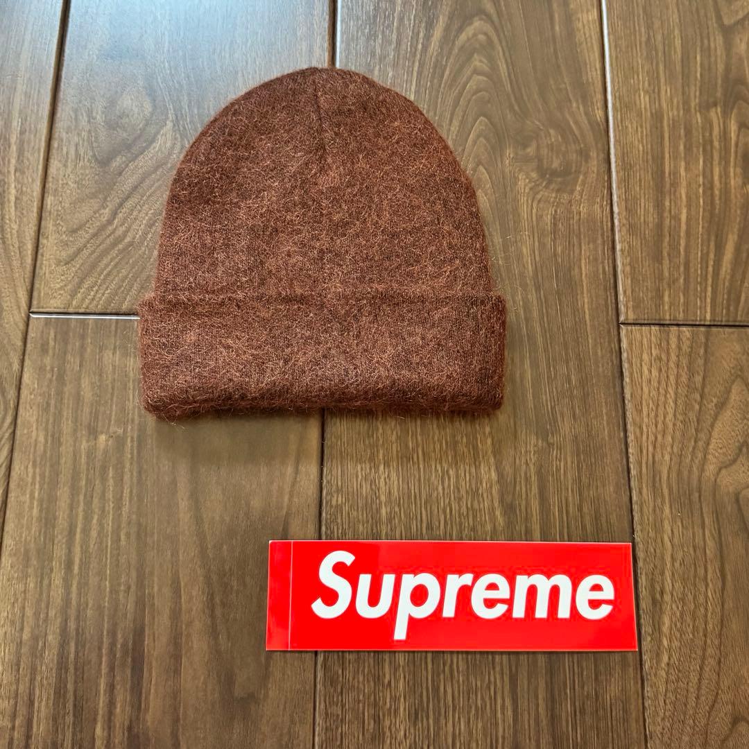 ⭐️未使用品⭐️ Supreme シュプリーム モヘアビーニー　ニット帽　ブラウン