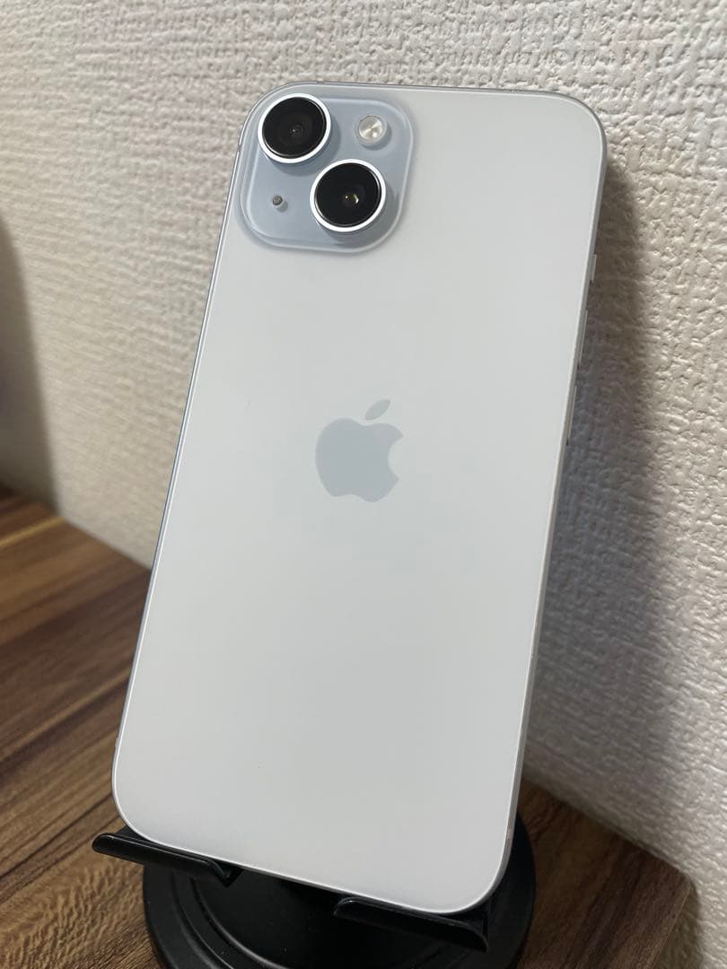 M5【即日発送】バッテリー100%iPhone15 ブルー 128GB 海外版