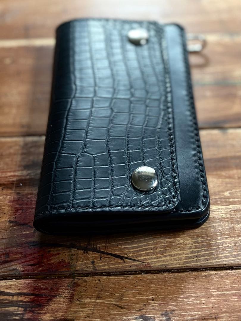 【*mickeymouse*】トラッカーウォレット TW-03 クロコ