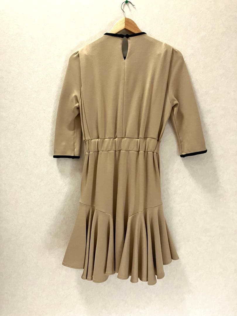 mame kurogouchi マメクロゴウチ マメ ベージュ ミニ ワンピース