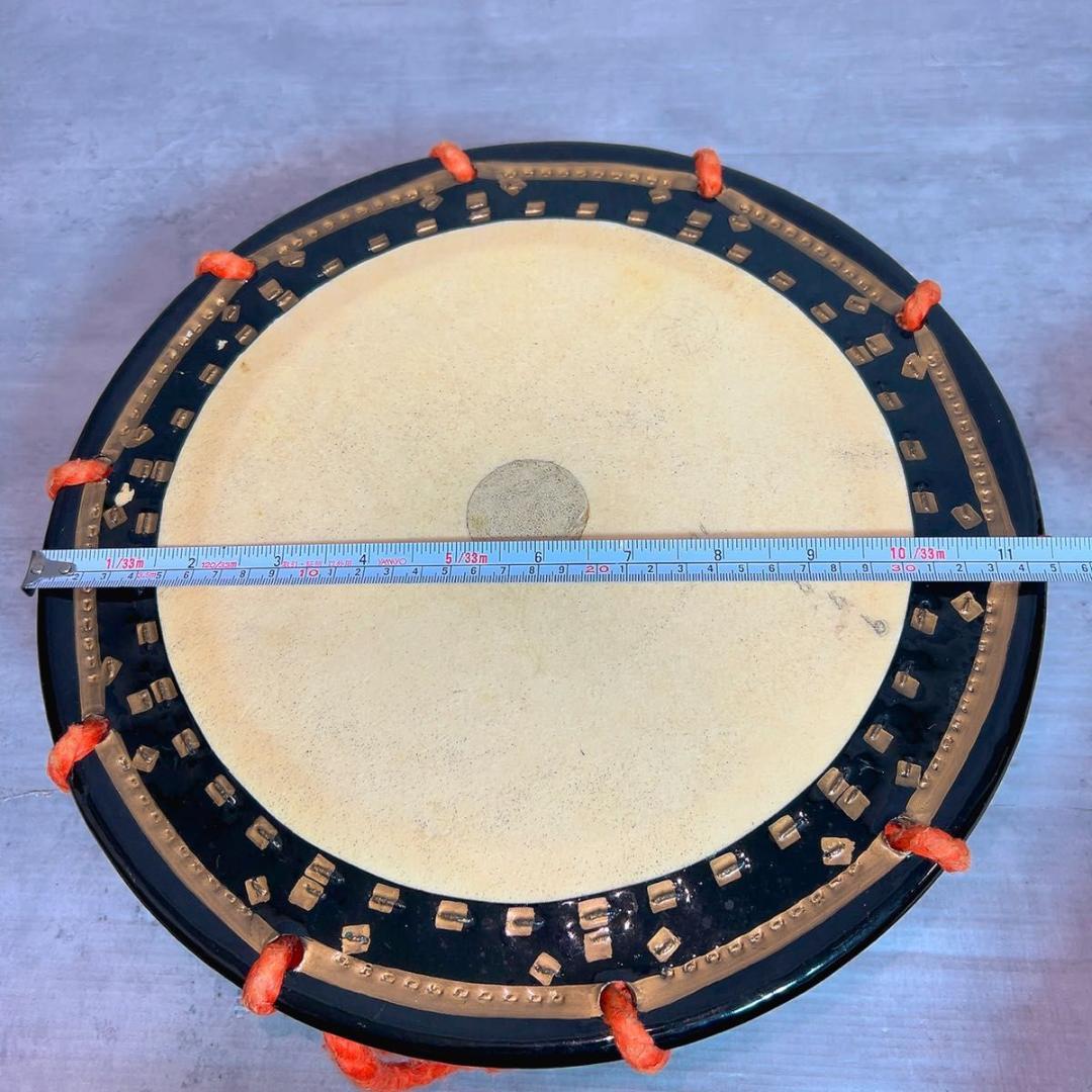 締太鼓 和太鼓 和楽器 締め太鼓 打楽器　台　打面35センチ