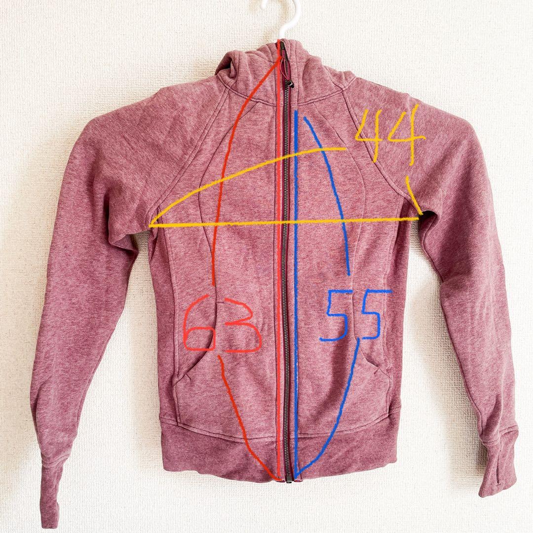 lululemonスクーバフルジップフーディー（フード付きパーカー水色）