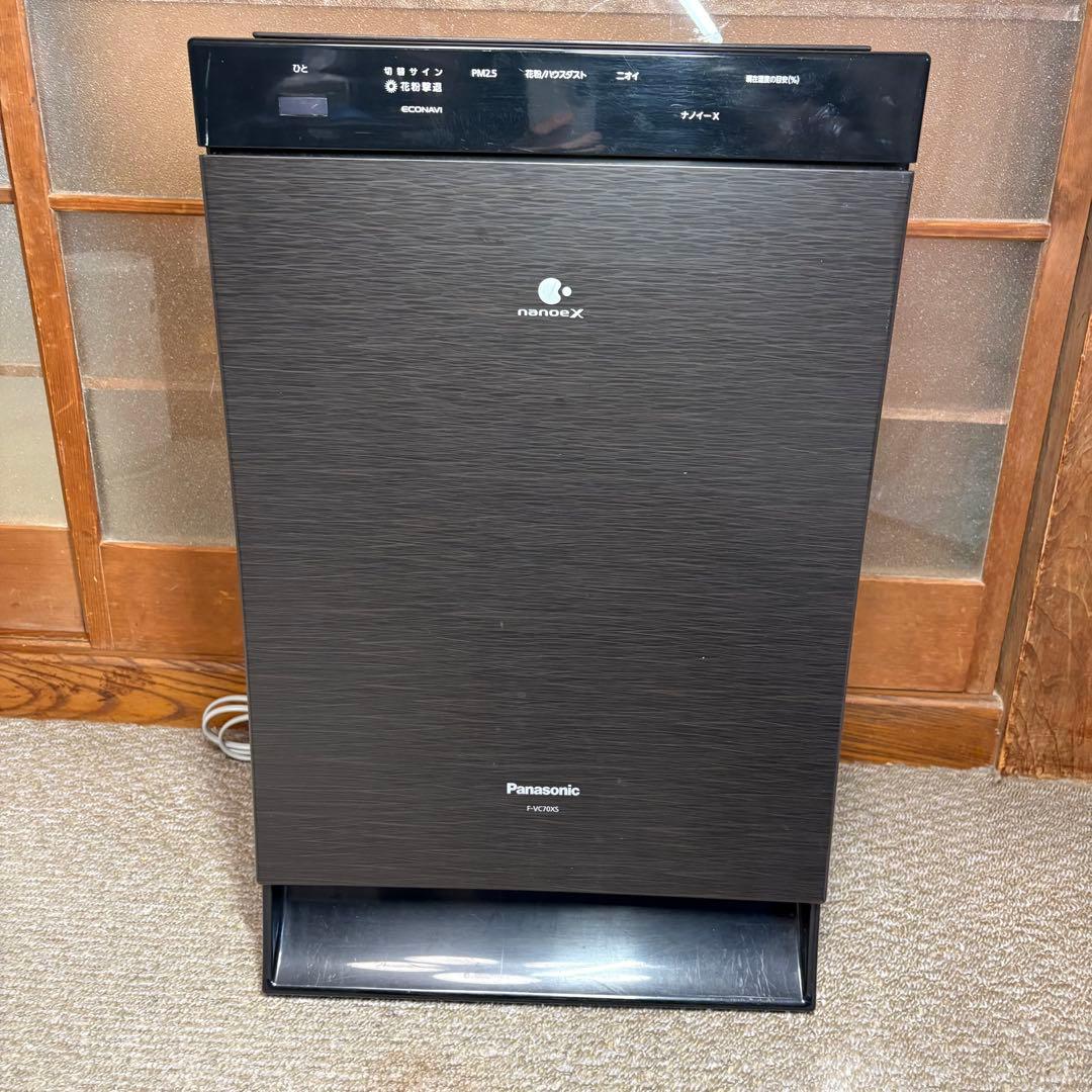 美品 パナソニック Panasonic 加湿空気清浄機 F-VC70XS