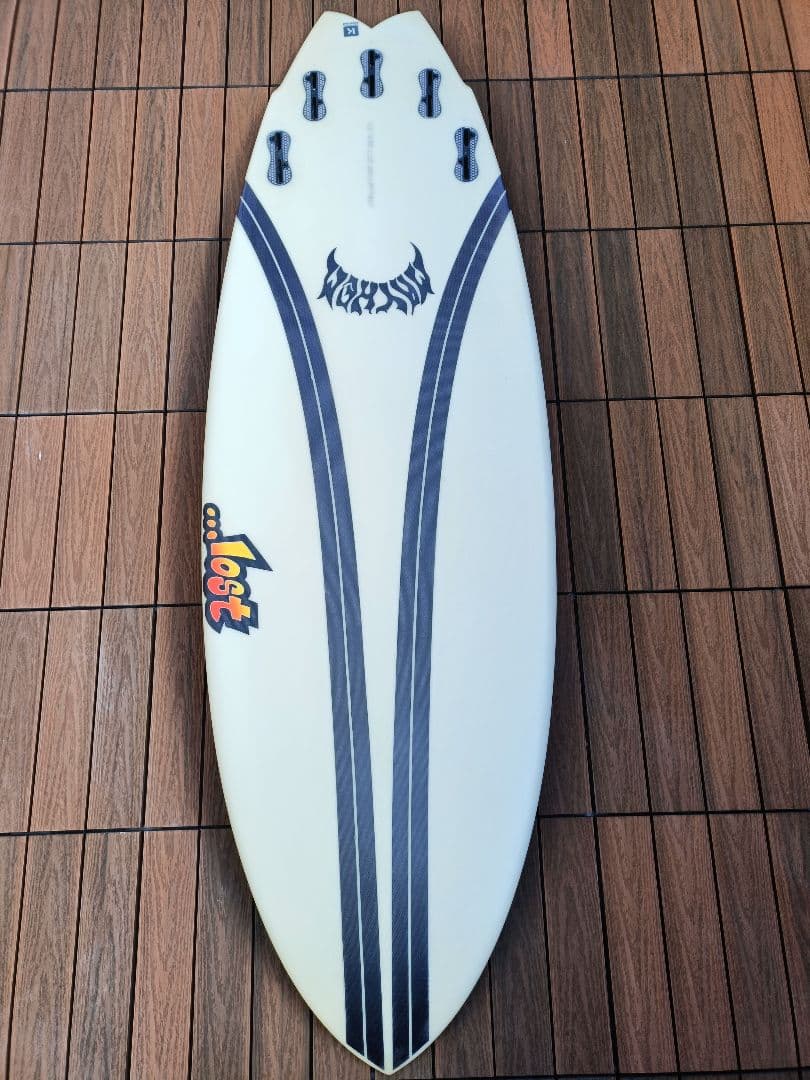 【美品】LOST MAYHEM RNFラウンドノーズフィッシュ カーボンワープ