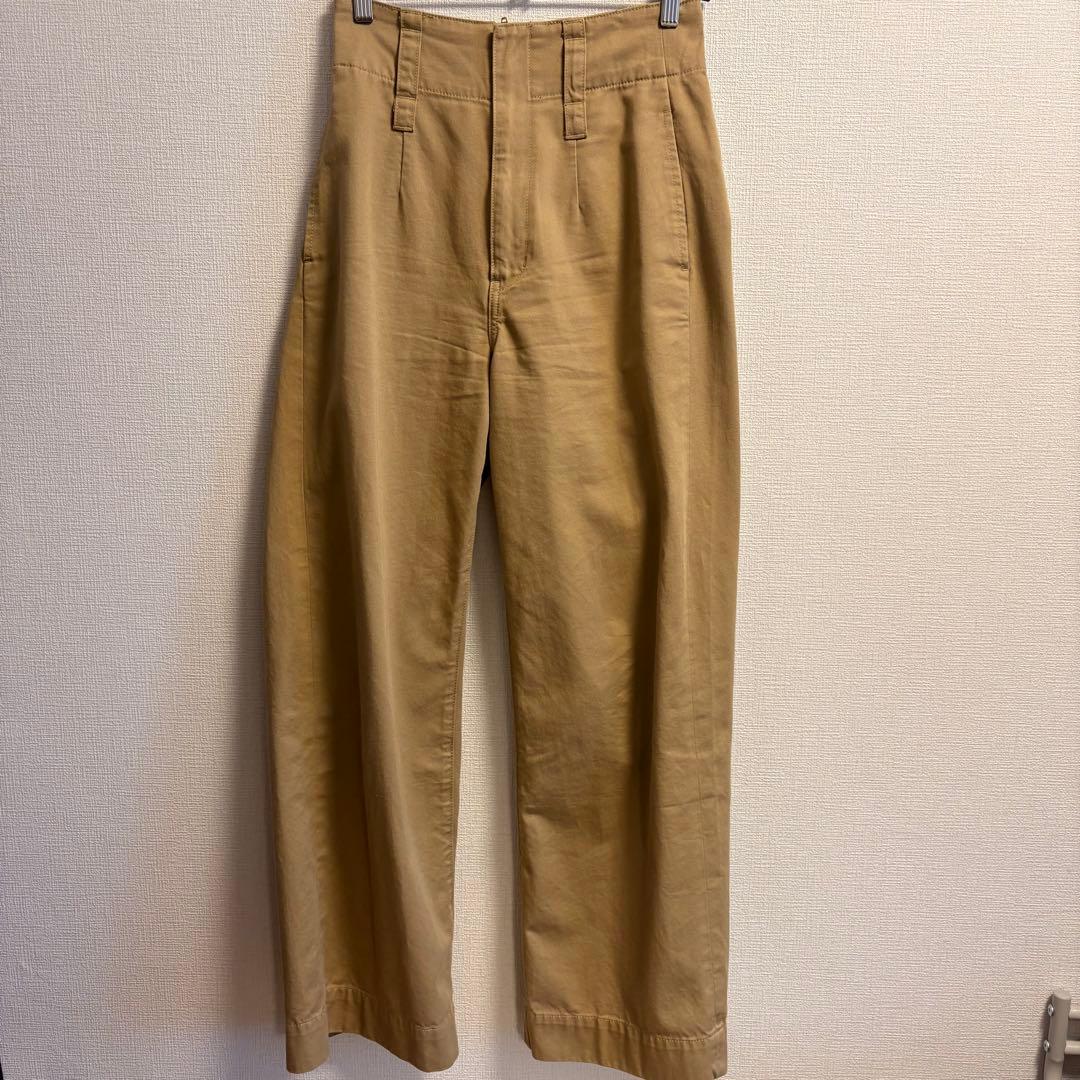 Searoomlynn ハイウエストLOOSEチノトラウザー