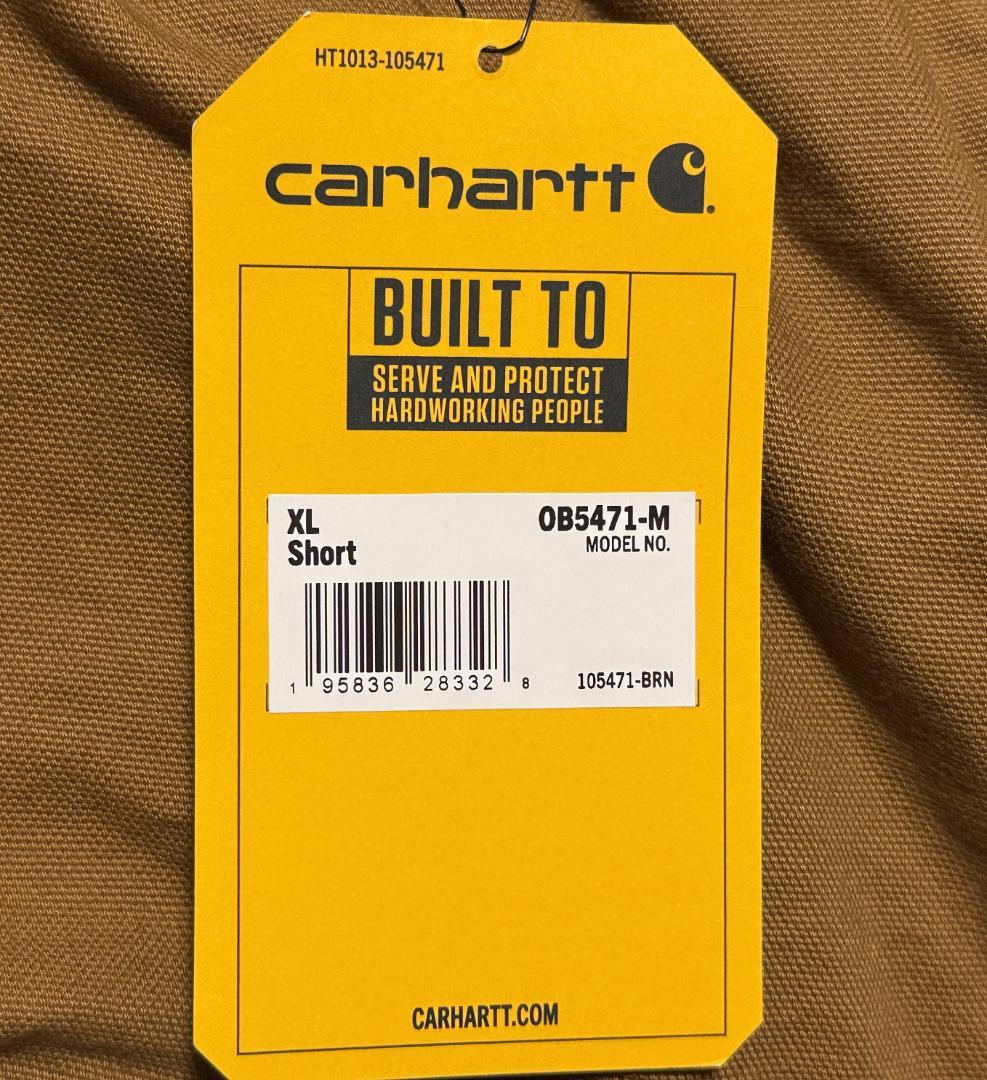 新品 カーハート ウォッシュダックインシュレーションパンツUS:XL/short