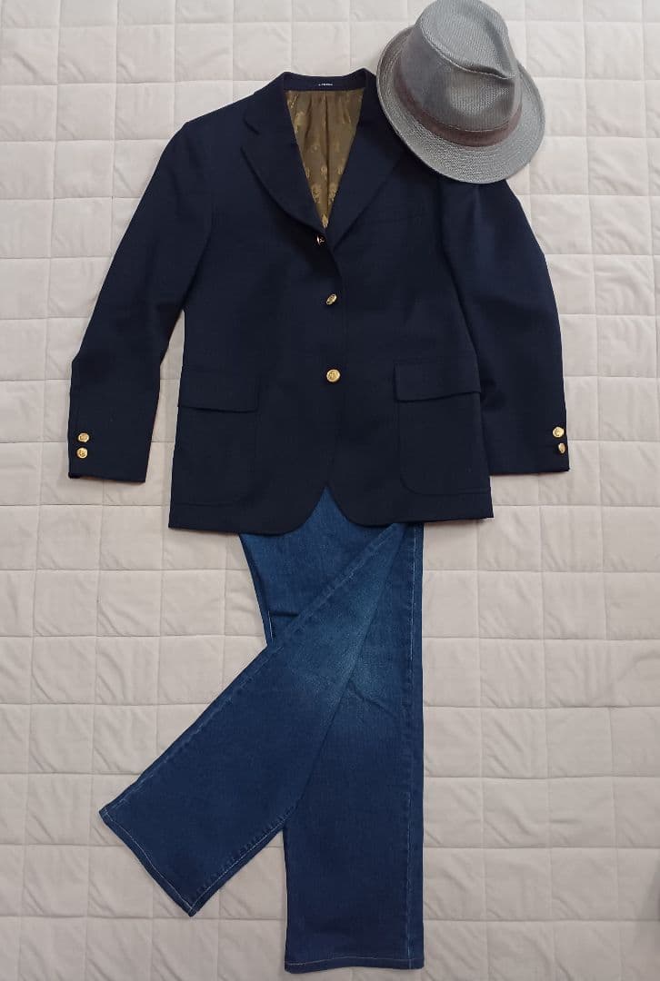 美品良品JpressネイビーAB５裏地カスタマイズお値下げ