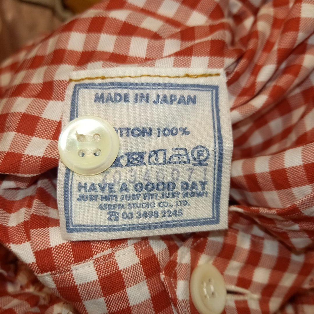 美品　45R ブルマパンツ　赤白ギンガムチェック