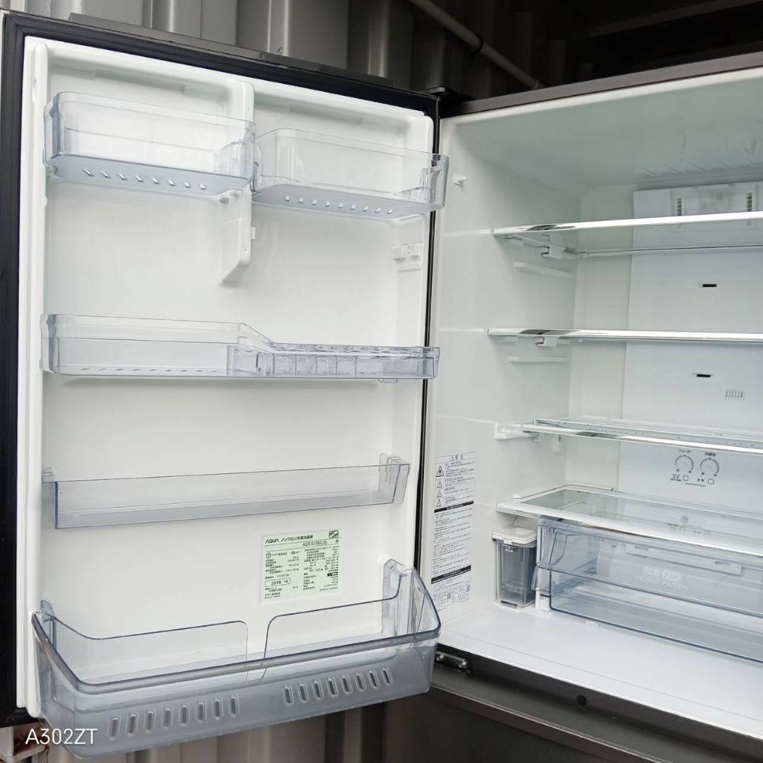 送料設置無料　人気モデル　アクア　自動製氷機能付き大型冷蔵庫　375L