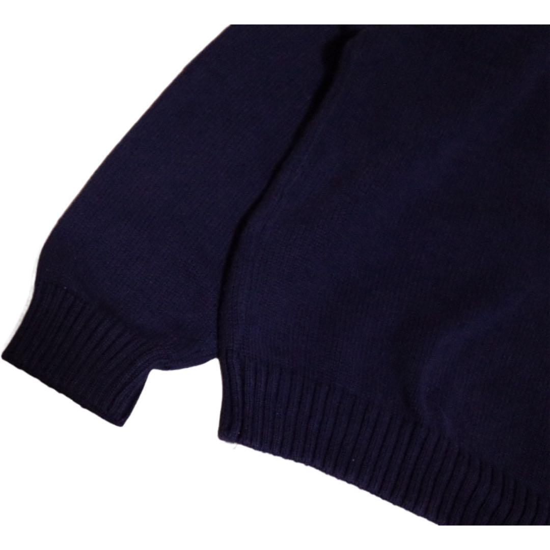 90s LAND'SEND ドリフターセーター　USA製 ネイビー