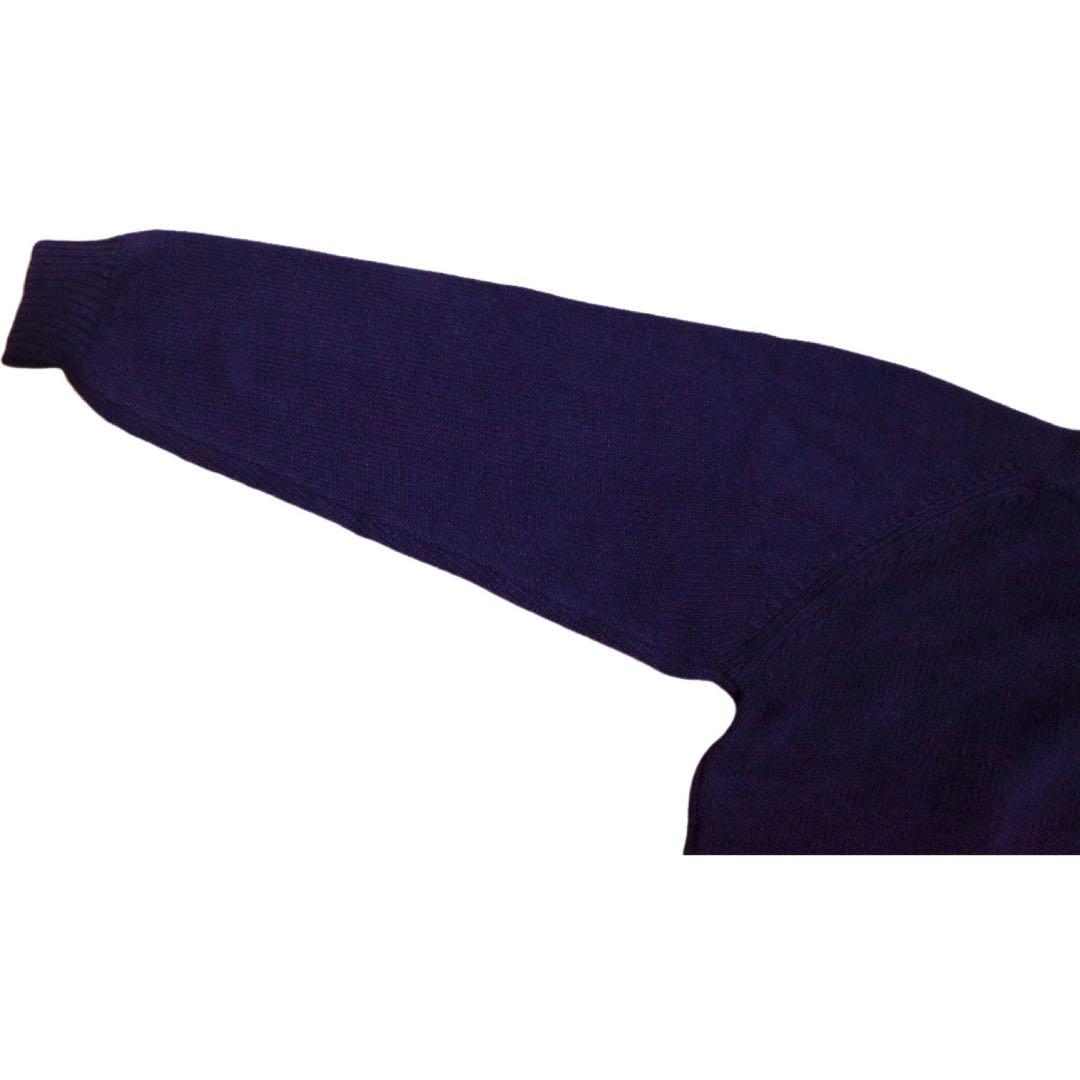 90s LAND'SEND ドリフターセーター　USA製 ネイビー