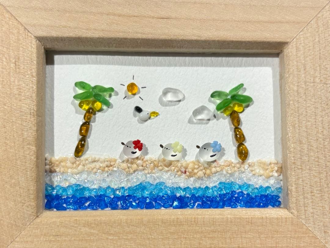 きい　。　シーグラスアート