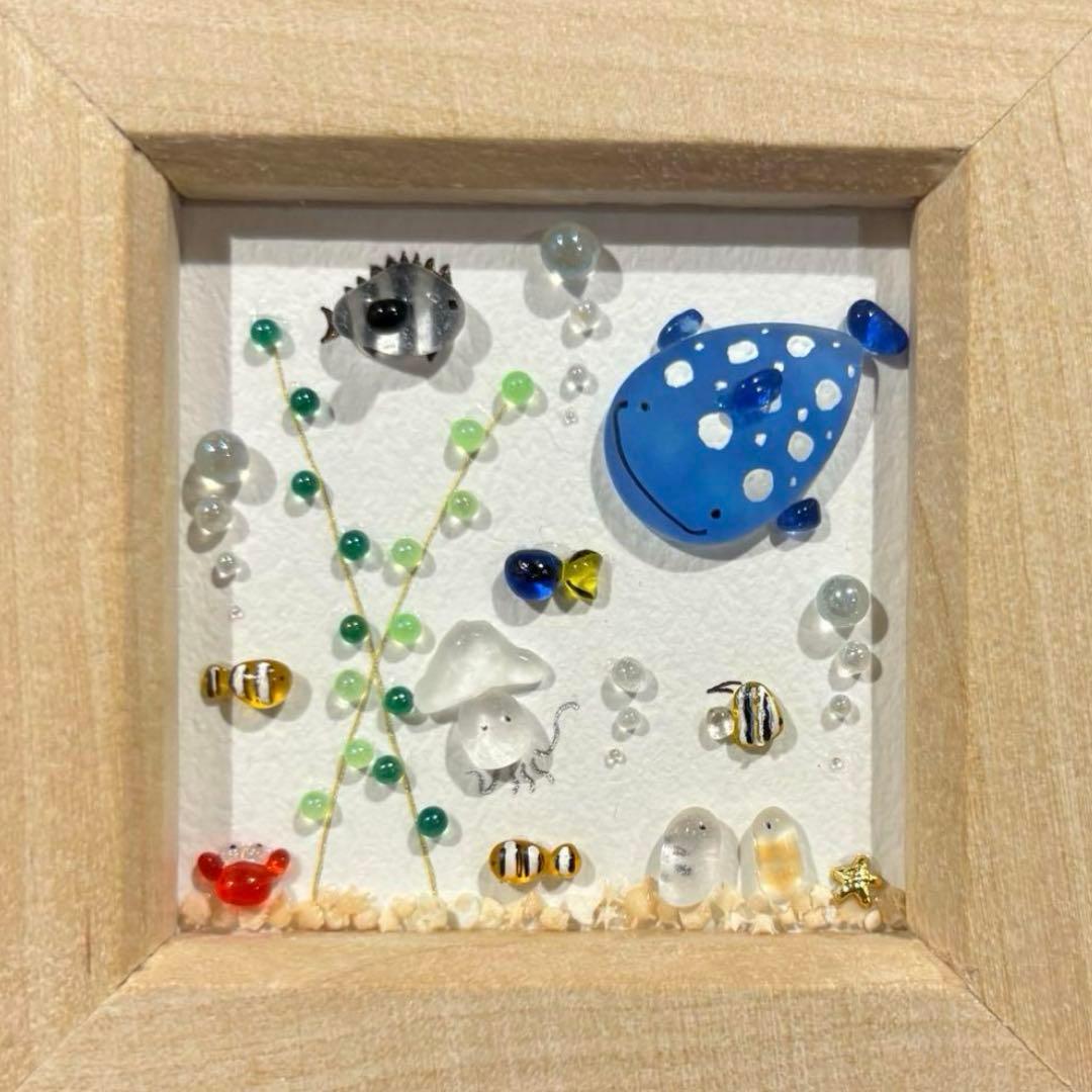 きい　。　シーグラスアート