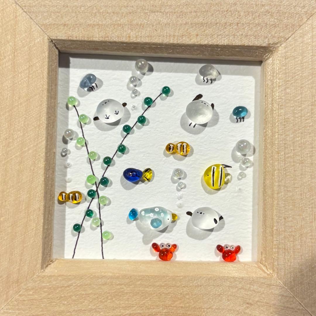 きい　。　シーグラスアート