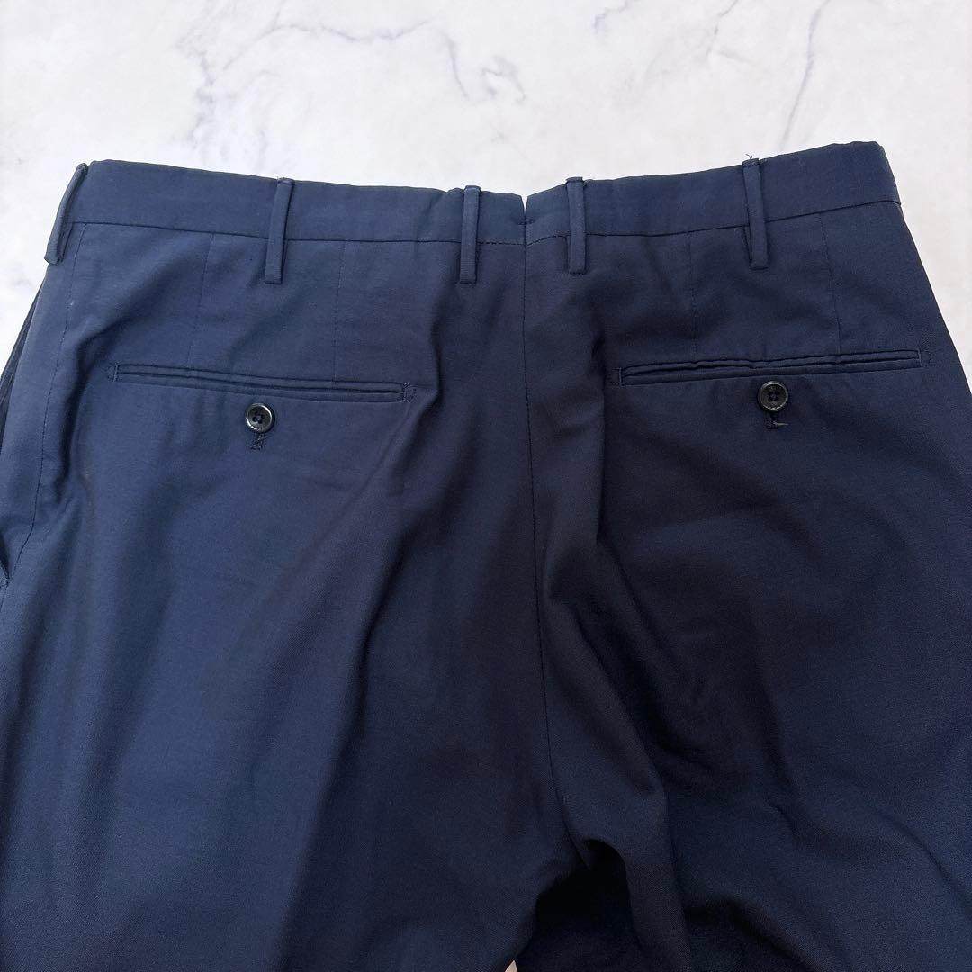 インコテックス スラックス SUPER130's ネイビー PT01 48