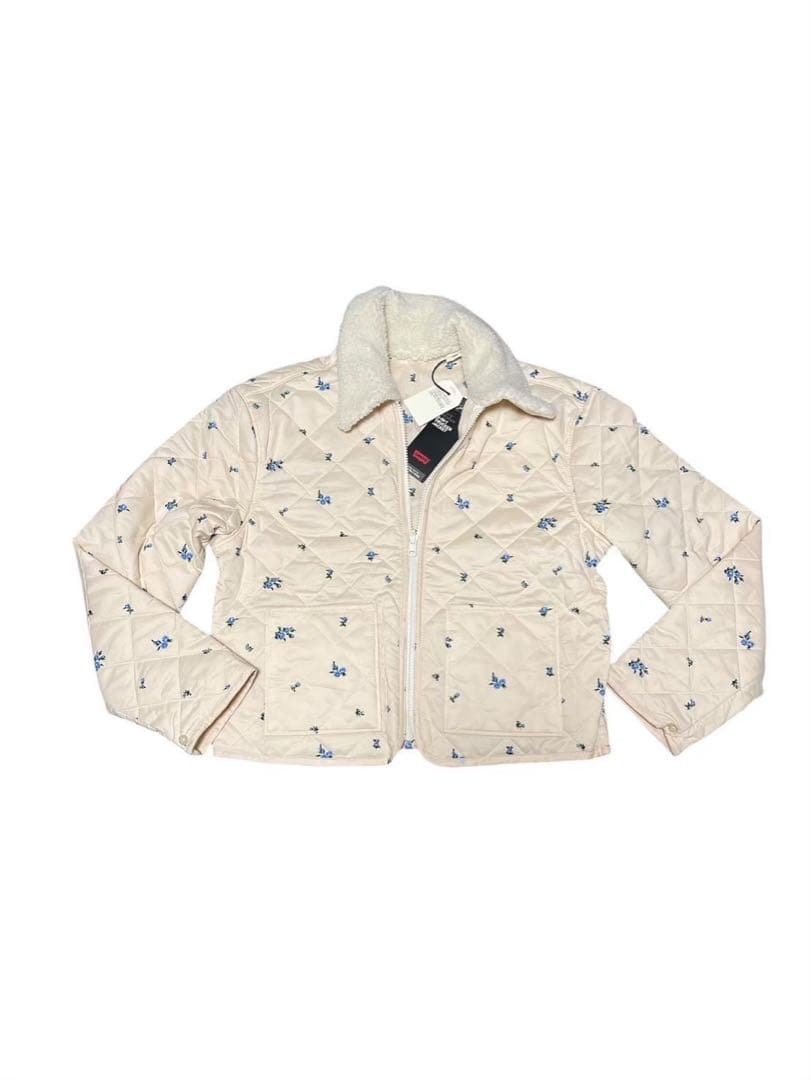 美品◎新品付きLevi'sリーバイスデニムジャケット 3ウェイ　花柄