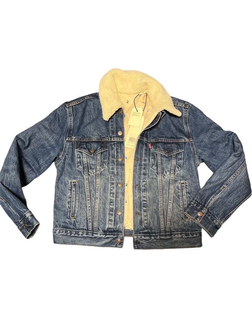 美品◎新品付きLevi'sリーバイスデニムジャケット 3ウェイ　花柄