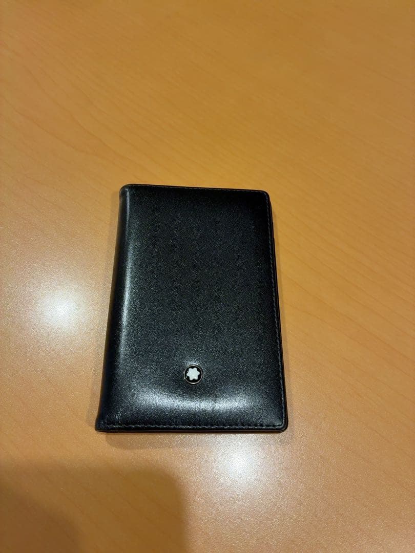 7897モンブラン レザー　カードケース 名刺入れ ブラック