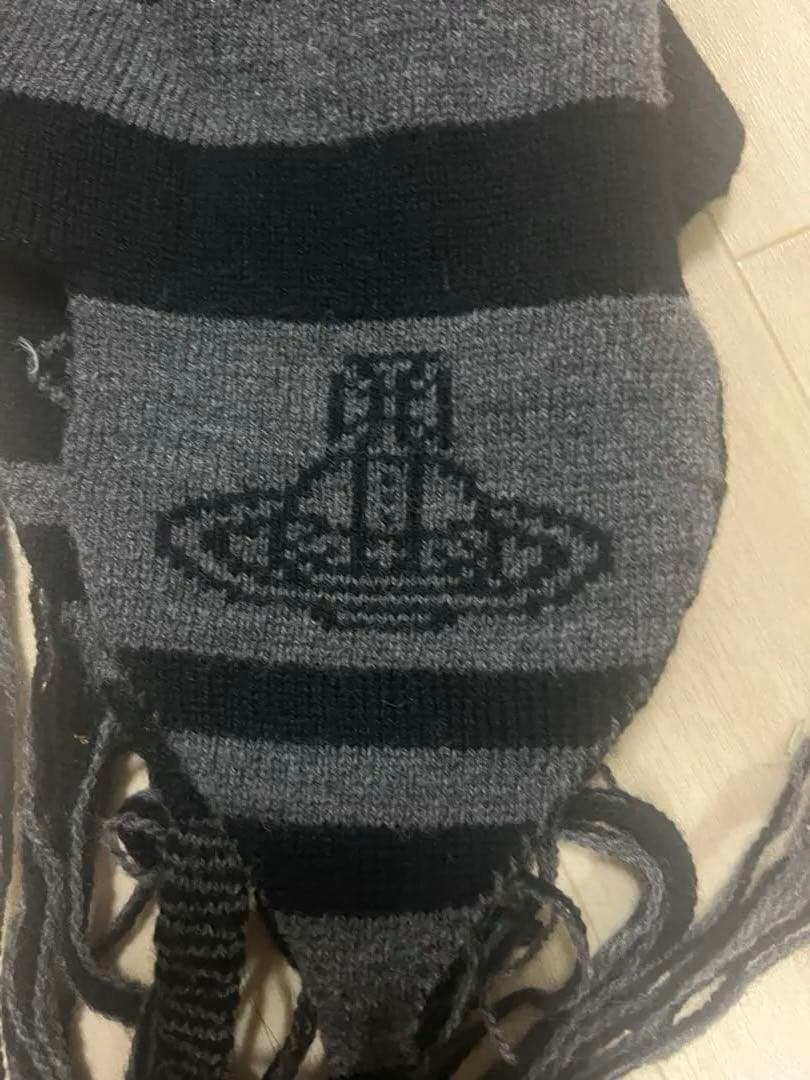 Vivienne Westwood 帽子　ニット帽 黒　グレー