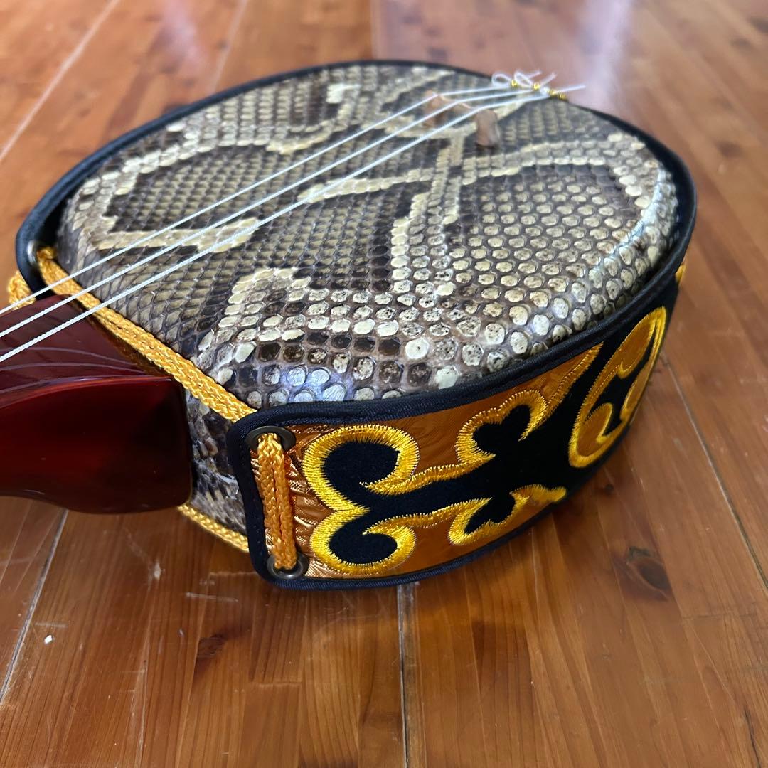 ◼️宮古島から③◼️スンチー紫檀本皮三線◼️女性◼️沖縄◼️初心者◼️サンプル音源◼️強化張◼️