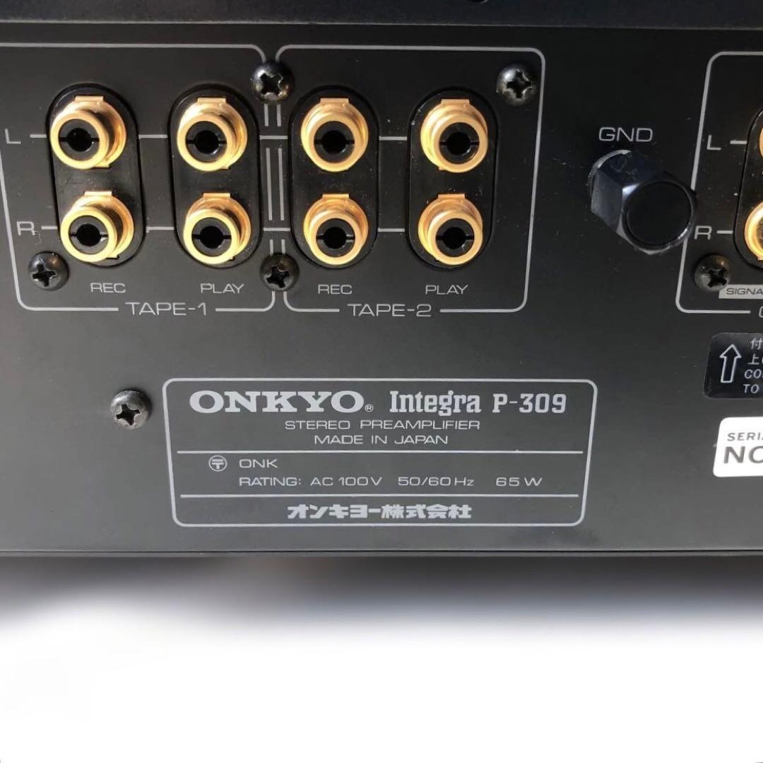 ONKYO ステレオプリアンプ　Integra P-309 説明書付