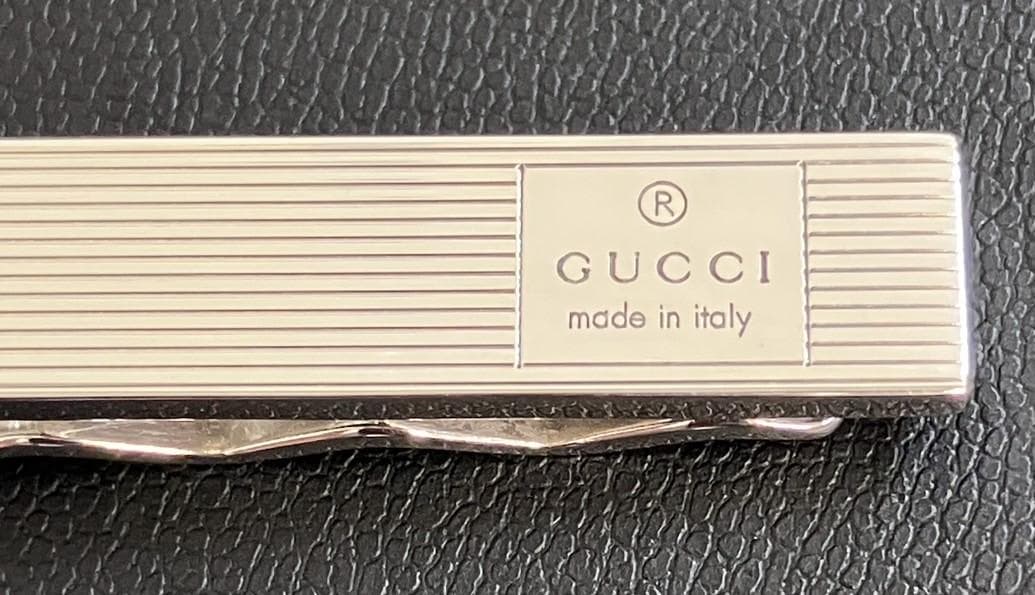 【美品】GUCCI ネクタイピン　GUCCIロゴ　925