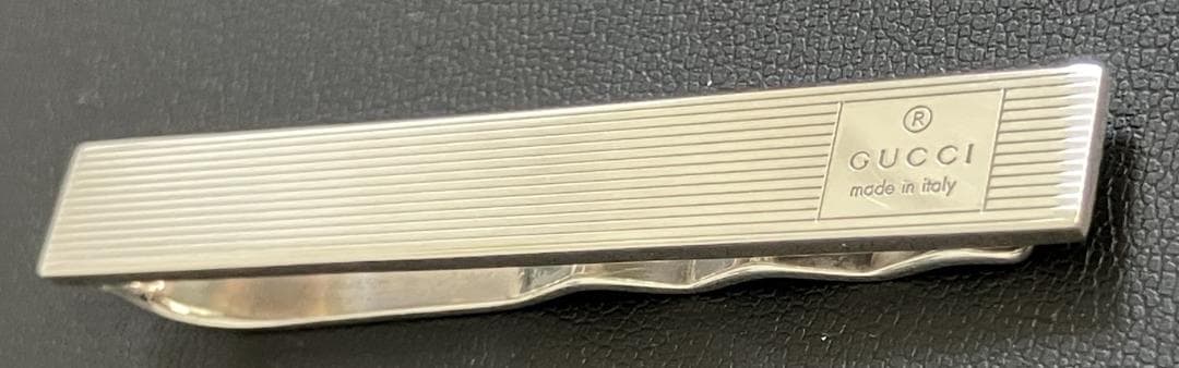 【美品】GUCCI ネクタイピン　GUCCIロゴ　925