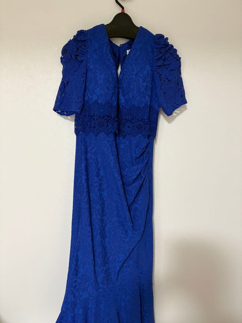 sugar 青いフレアドレス