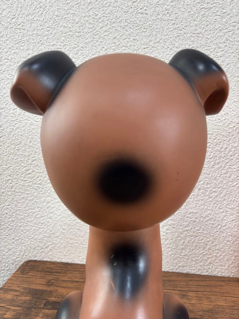 昭和レトロ ソフビ人形 笛付 ラバードール 犬 茶色