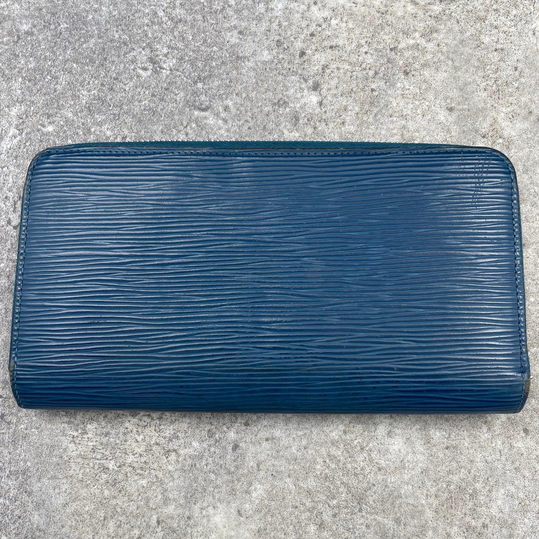 【良品】ルイヴィトン　長財布　エピ　青　ブルー　レザー　ジッピーウォレット