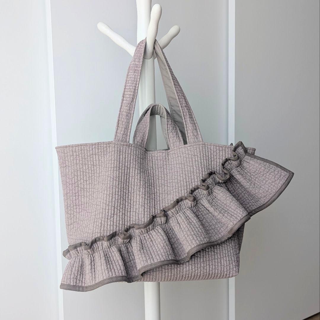 永楽堂 ヌビバッグ 大きめサイズ フリル マザーズバッグ ハンドメイド