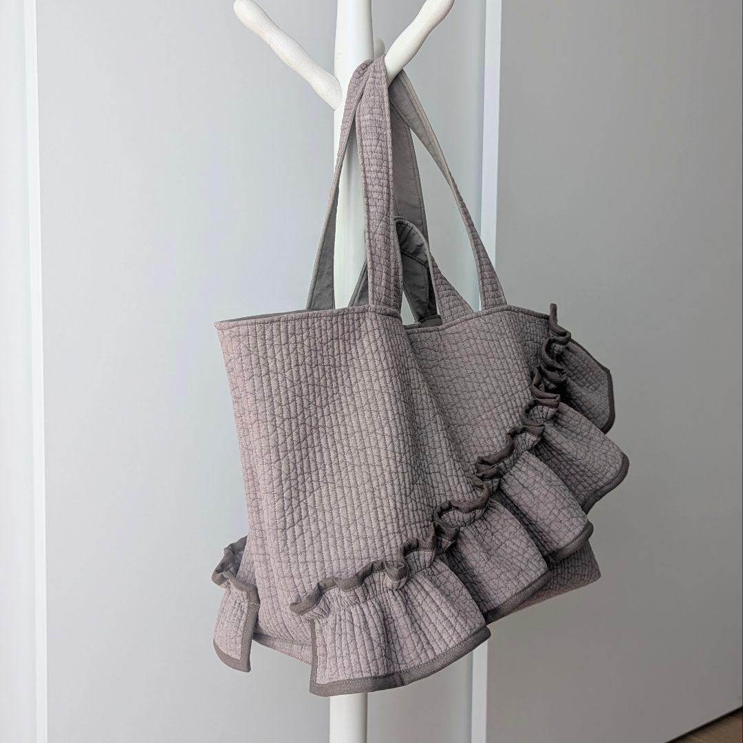 永楽堂 ヌビバッグ 大きめサイズ フリル マザーズバッグ ハンドメイド