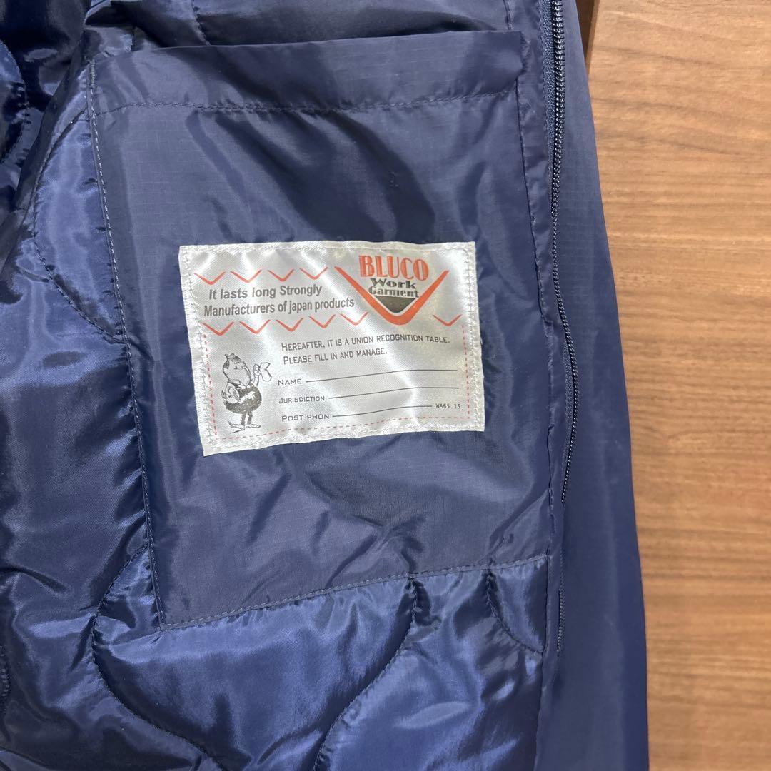 BLUCO ネイビー ダウンジャケット