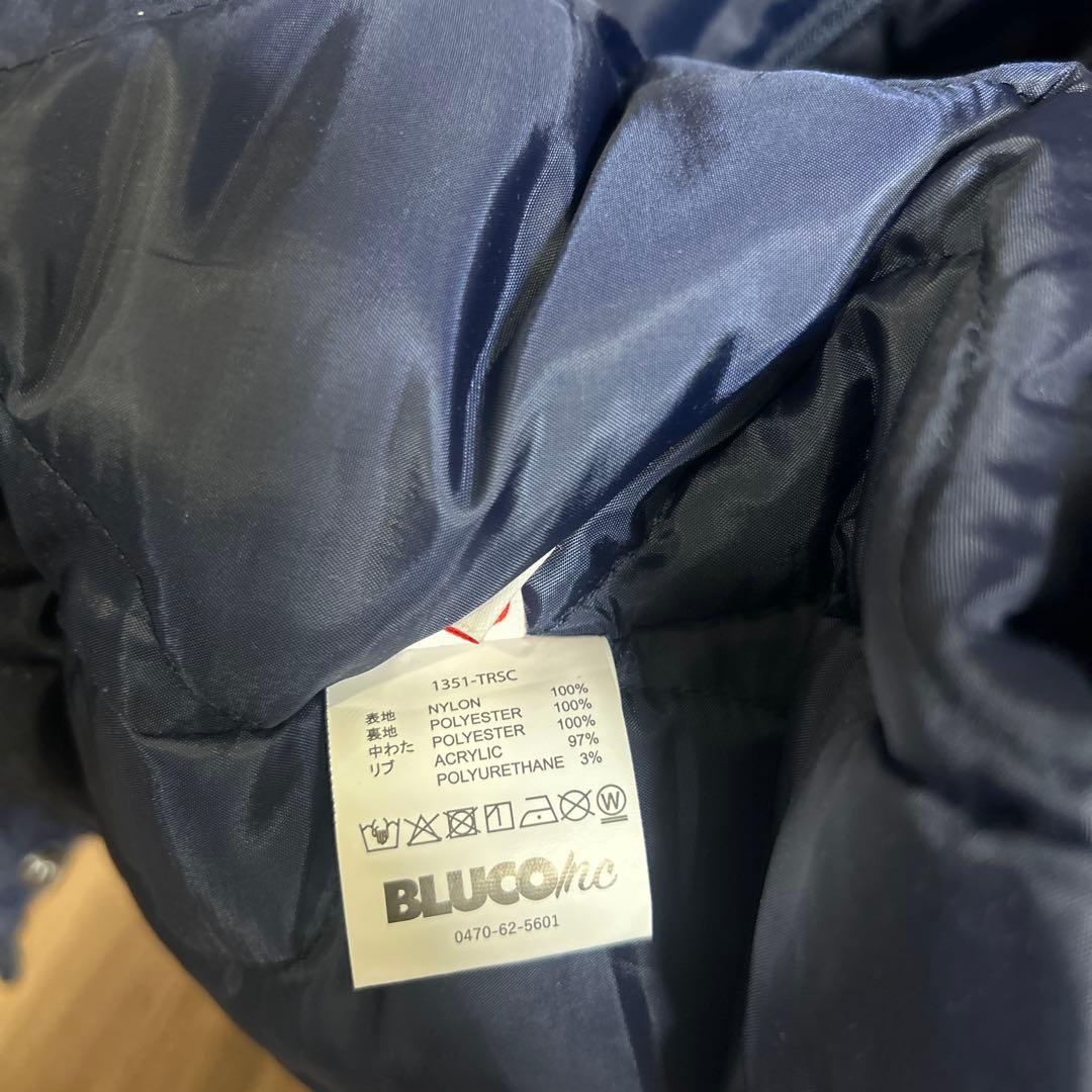 BLUCO ネイビー ダウンジャケット