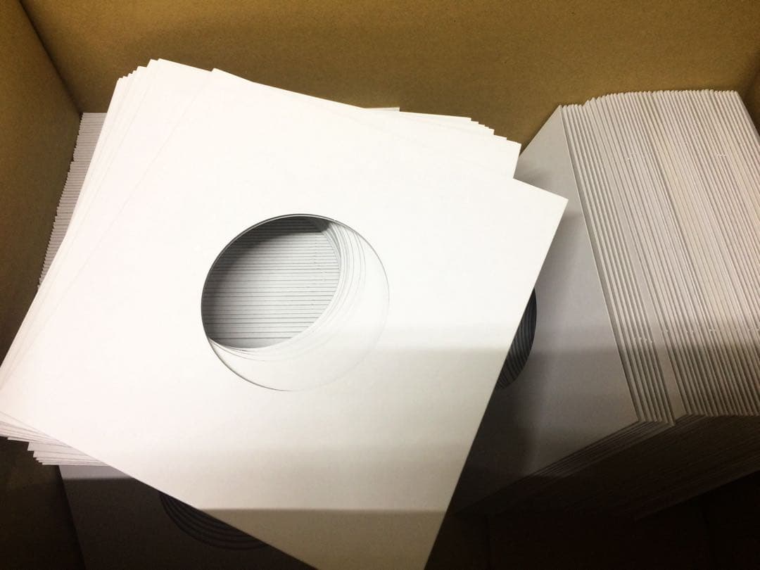 厚紙ハードスリーブ （レコードジャケット）1000枚セット 7インチ スリーブ