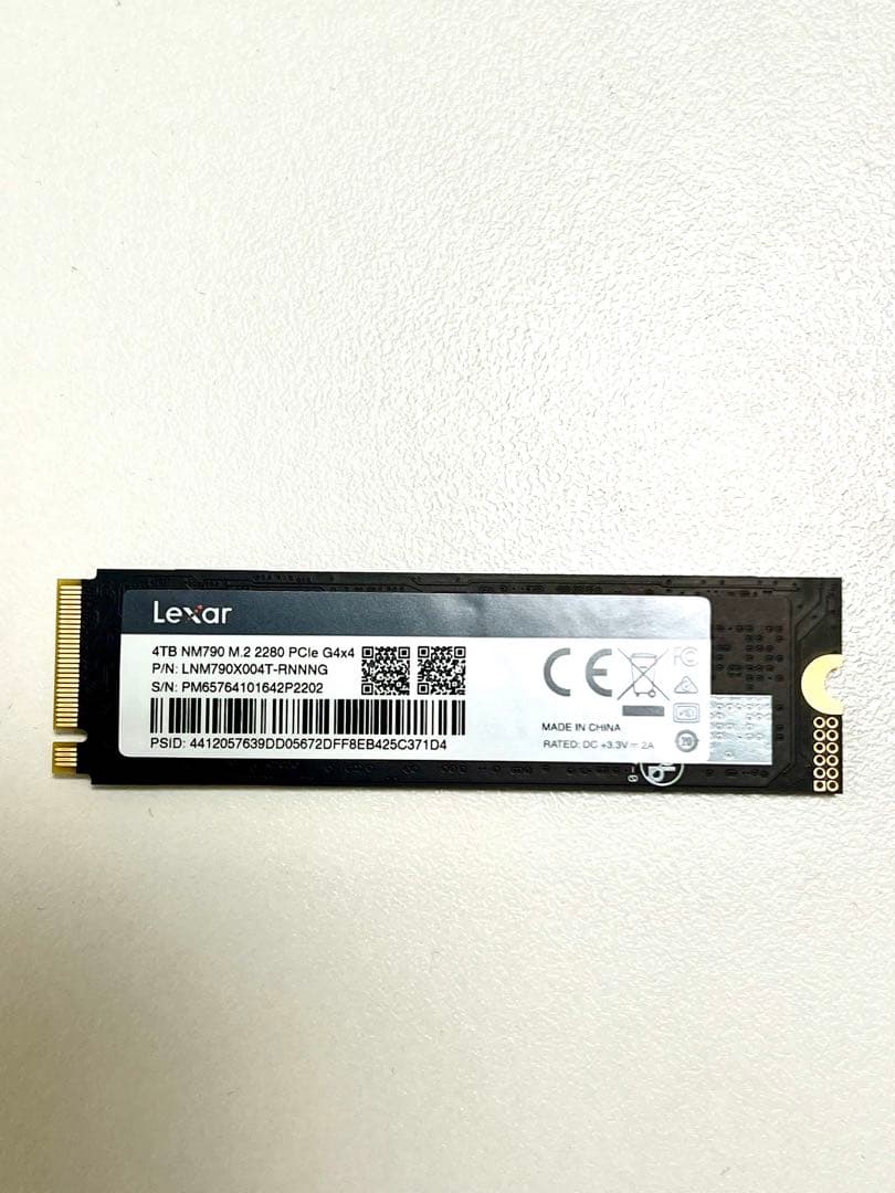 内蔵型SSD Lexar NM790 4TB M.2 NVMe SSD
